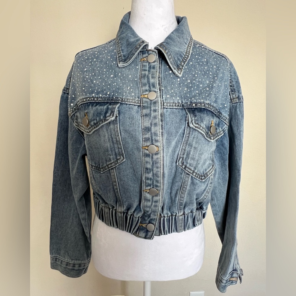 AZ Denim Studded Women's Jacket NWT